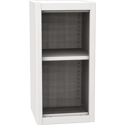 Open central container with 1 shelf (welded assemblies)
