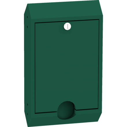 Abschließbarer Hundekotbeutelspender – Rahmenmontage