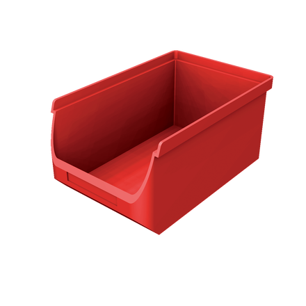 Plastový zásobník červený PB2