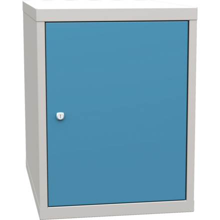 Base-Container mit 1 Tür und 2 Fachboden (Werkbänke Geschweisst)