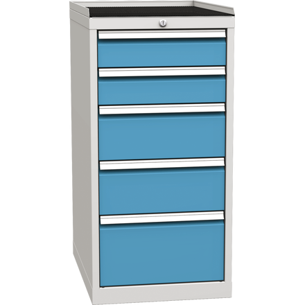 Workshop drawer cabinet for tools – 5 drawers