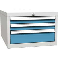 Under the worktop hanging container with 3 drawers