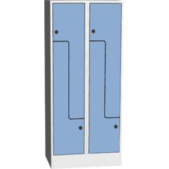 Prostorově úsporná šatní skříň ""Z"" s kompaktními laminátovými dveřmi"