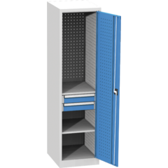 Universeller Werkstattschrank (Variante C – mit Fachböden und Schubladen)