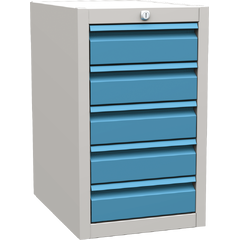 Suspended container for MTS assembly workbenches – 5 drawers