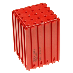 Kunststoffbett CNC mit dem Zylinderschaft in der Länge von 2,35 mm