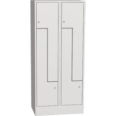 Horizontally Divided Steel Locker