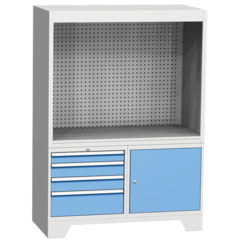 Schränke für Kontrollarbeitsplätze