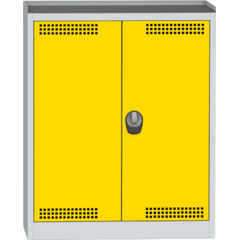 Cupboard for the storage of chemicals