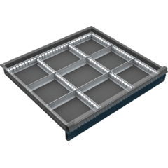 Inneneinteilung für Schublade