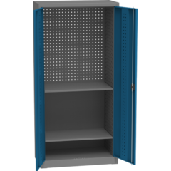 Armoire d'atelier universel avec perforation DVB, 2 étagères