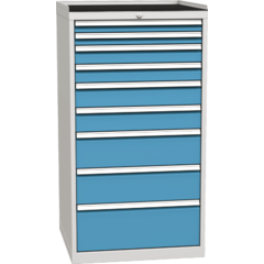 Workshop drawer cabinet for tools – 6 drawers
