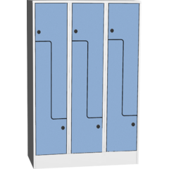 Prostorově úsporná šatní skříň ""Z"" s kompaktními laminátovými dveřmi"