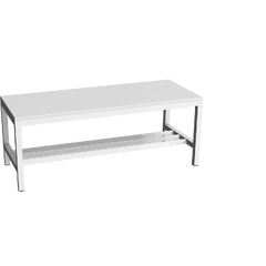 Assembled cloakroom bench