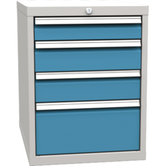Basic container with 4 drawers