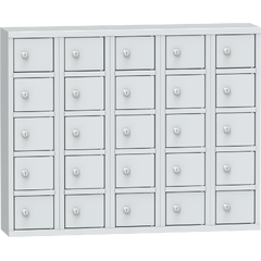 Steel box locker - 25 compartments