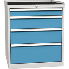Workshop drawer cabinet for tools – 4 drawers