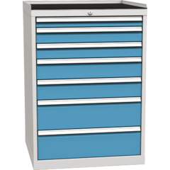 Workshop drawer cabinet for tools – 7 drawers