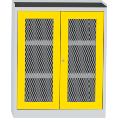 Cupboard for the storage of chemicals