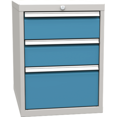 Basic container with 3 drawers