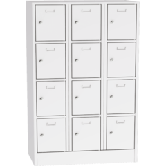Steel Locker with Lockable Compartments
