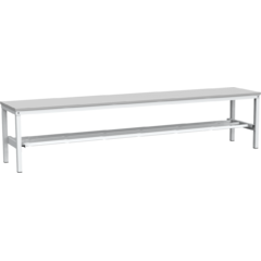 Assembled cloakroom bench