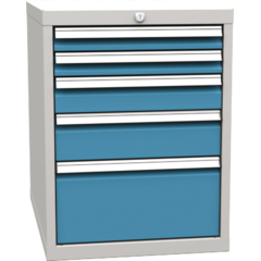 Basic container with 5 drawers