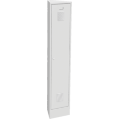 Triangular Space-Saving Metal Locker