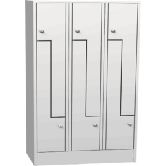 Horizontally Divided Steel Locker