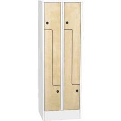 Prostorově úsporná šatní skříň ""Z"" s laminovanými dveřmi"