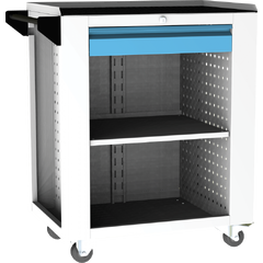 Mobile assembly trolley SVL series – 1 shelf, 1 drawer