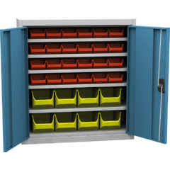 Universal Cabinet w/ plastic storage bins