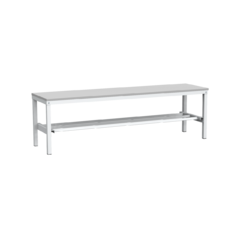 Assembled cloakroom bench
