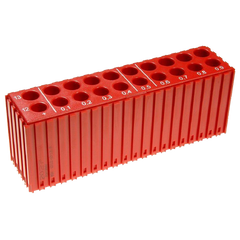 Kunststoffbox zur Aufbewahrung von Bohrern