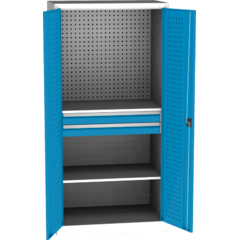 Universeller Werkstattschrank (Variante C – mit Fachböden und Schubladen)