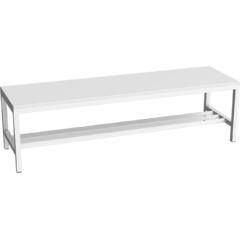 Welded cloakroom bench