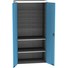 Heavy-duty SPD Universal Workshop Cabinet w/ DVB perforation, 2 shelves