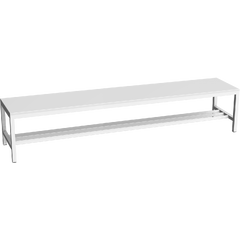 Welded cloakroom bench