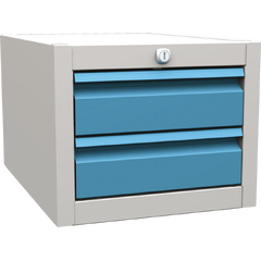 Suspended container for MTS assembly workbenches – 2 drawer