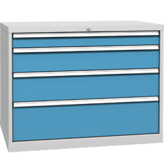 Drawer container with 4 drawers