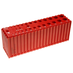 Plastový box pro ukládání vrtáků