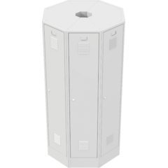 Free-Standing Steel Locker Compartment