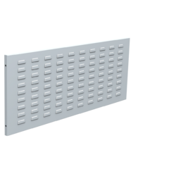 Lochwand der Serie Perfo-plus für Kunststoffboxen (Blechstärke 1 mm)