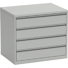 Base container for MMS VARIO series workbenches w/ 4 drawers