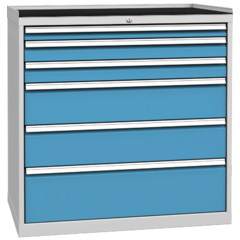 Workshop drawer cabinet for tools – 6 drawers