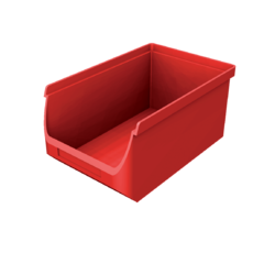 Plastový zásobník červený PB2