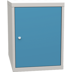 Base-Container mit 1 Tür und 2 Fachboden (Werkbänke Geschweisst)
