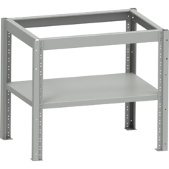 Base frame for MMS VARIO series workbenches w/ 1 shelf