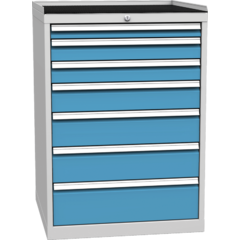 Workshop drawer cabinet for tools – 7 drawers